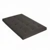 TERRE DE NUIT Matelas Futon Anthracite En Coton 90x200 - Anthracite