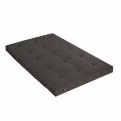 TERRE DE NUIT Matelas Futon Anthracite En Coton 90x200 - Anthracite
