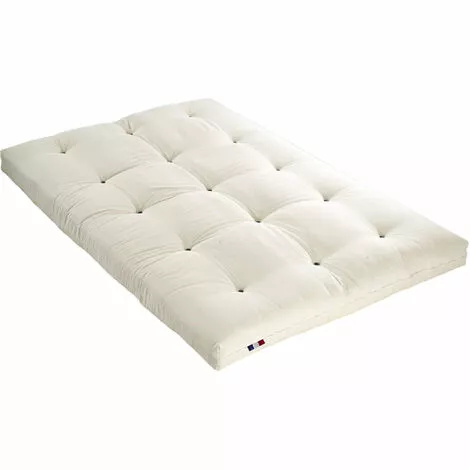 TERRE DE NUIT Matelas Futon écru Coeur En Latex 140x200 - Ecru 2 TERRE DE NUIT Matelas Futon écru Coeur En Latex 140x200 - Ecru – Image 2