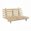 TERRE DE NUIT Structure Futon Bois Naturel 90x200 - Bois Clair