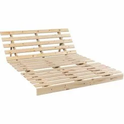 TERRE DE NUIT Structure Futon Bois Naturel 90x200 - Bois Clair -Matelas Boutique 18594476 3