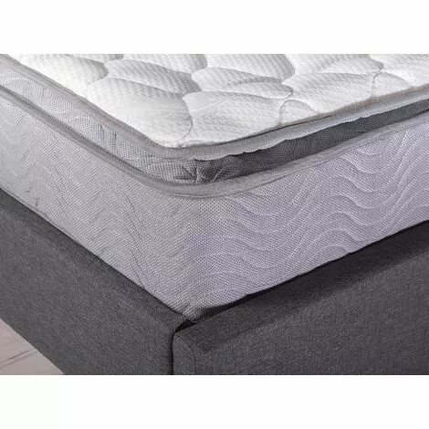 BELIANI Matelas En Tissu Blanc 140x200 - Blanc 2 BELIANI Matelas En Tissu Blanc 140x200 - Blanc – Image 2