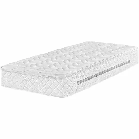 BELIANI Matelas En Mousse Blanc 90x200 - Blanc 1 BELIANI Matelas En Mousse Blanc 90x200 - Blanc