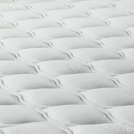 EBAC LITERIE Matelas Miami 140x190 - Mousse - Hauteur 19 Cm - Soutien 3 Zones Confort - Blanc/Ecru/Ivoire 3 EBAC LITERIE Matelas Miami 140x190 - Mousse - Hauteur 19 Cm - Soutien 3 Zones Confort - Blanc/Ecru/Ivoire – Image 3