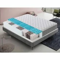 ILOVESLEEP Matelas 80x200 à Ressorts Ensachés - à Mémoire De Forme Avec 9 Zones Différenciées Orthopédie - Anatomique - Antibactérien - Anti-acariens - Dispositif Médical - 100% Made In Italy