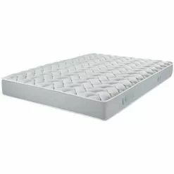 EBAC LITERIE Matelas Maryland 160x200 - Mousse - Hauteur 20 Cm - Soutien 3 Zones Confort - Blanc/Ecru/Ivoire