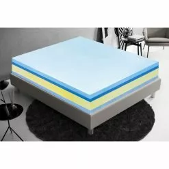 ILOVESLEEP Matelas 90x200 Mémoire De Forme - Haut 25 Cm - 11 Zones De Confort - Mémoire 5 Cm - Orthopédie - Housse Amovible