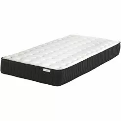 BELIANI Matelas En Tissu Blanc 80x200 - Blanc