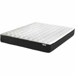 BELIANI Matelas En Tissu Blanc 140x200 - Blanc