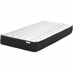BELIANI Matelas En Tissu Blanc 80x200 - Blanc