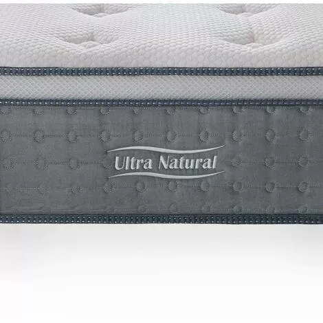 MOBILIER DECO HYBRID NATURE - Matelas Hybride 160 X 200 X 29 Cm Soie Et Ressorts Ensachés - Blanc 2 MOBILIER DECO HYBRID NATURE - Matelas Hybride 160 X 200 X 29 Cm Soie Et Ressorts Ensachés - Blanc – Image 2