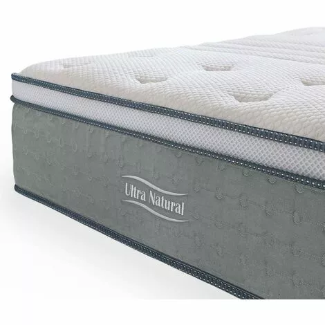 MOBILIER DECO HYBRID NATURE - Matelas Hybride 160 X 200 X 29 Cm Soie Et Ressorts Ensachés - Blanc 3 MOBILIER DECO HYBRID NATURE - Matelas Hybride 160 X 200 X 29 Cm Soie Et Ressorts Ensachés - Blanc – Image 3