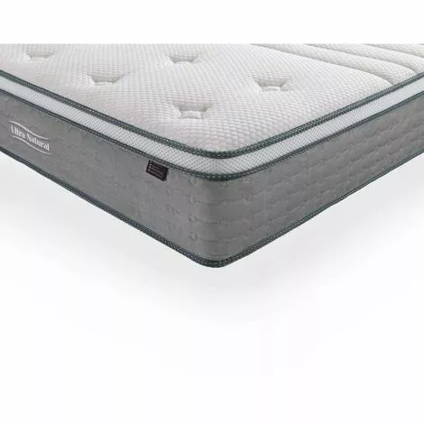 MOBILIER DECO HYBRID NATURE - Matelas Hybride 160 X 200 X 29 Cm Soie Et Ressorts Ensachés - Blanc 5 MOBILIER DECO HYBRID NATURE - Matelas Hybride 160 X 200 X 29 Cm Soie Et Ressorts Ensachés - Blanc – Image 5