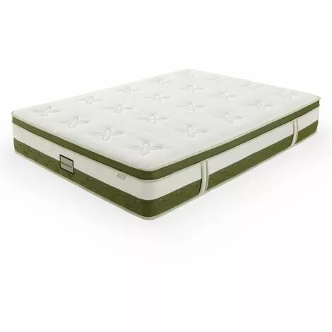 MOBILIER DECO HYBRID BAMBOU - Matelas Hybride 140 X 190 épaisseur 30 Cm Mémoire De Forme Et Ressorts Ensachés - Blanc 5 MOBILIER DECO HYBRID BAMBOU - Matelas Hybride 140 X 190 épaisseur 30 Cm Mémoire De Forme Et Ressorts Ensachés - Blanc – Image 5