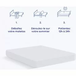 Hypnia - Matelas Confort-80 X 200 (cm) - Blanc 7 Hypnia - Matelas Confort-80 X 200 (cm) - Blanc -Matelas Boutique 25966435 3