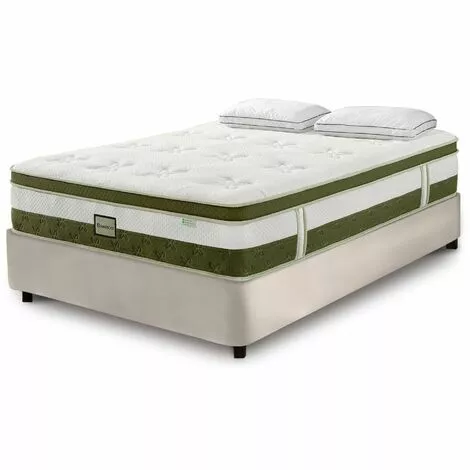 DECO IN PARIS Matelas Hybride BAMBOO 140 X 190 Cm Ressorts Ensachés Et Mémoire De Forme épaisseur 30 Cm - Blanc 1 DECO IN PARIS Matelas Hybride BAMBOO 140 X 190 Cm Ressorts Ensachés Et Mémoire De Forme épaisseur 30 Cm - Blanc