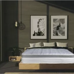 BATFLEX Matelas 140x190 H25 à Mémoire De Forme - Water Foam - Huiles Essentiels Et Mousse D'eau Expansée - Haute Densité - Réversible - Hypoallergénique - BIONUIT - La Couleur Peut Changer - La Couleur Peut Changer