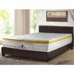 Matelas à Mémoire De Forme 140x190 H22 NATURAL Y - Matelas Memory 50 Kg/m3 - Fibre Anallérgique 250gr - 9 Zones De Confort - BATFLEX - La Couleur Peut Changer - La Couleur Peut Changer -Matelas Boutique 26375642 3