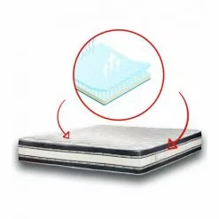 BATFLEX Matelas 140X190 Mémoire De Forme GEL GHOST H25 - Confort Soutien Equilibré - Epaisseur 25 Cm - Matelas En Mousse Ergonomique, Mémoire De Forme Et GEL - La Couleur Peut Changer - La Couleur Peut Changer -Matelas Boutique 26375709 4