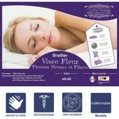 LITERIEJULIEN Matelas Face été Latex Naturel 80 Kg/m3 Face Hiver Mémoire De Forme 60 Kg/m3 80x200 X 21 Cm Souple + Oreiller Visco - Spécial Sommier Electrique - Déhoussable Housse Lavable - 7 Zones De Confort -Matelas Boutique 26395977 4