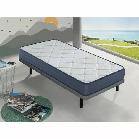 DORMALIT Matelas 90X180 LAURA Epaisseur 22 CM Mousse A Memoire De Forme-2 Faces Ete/hiver - Independance De Couchage 2 DORMALIT Matelas 90X180 LAURA Epaisseur 22 CM Mousse A Memoire De Forme-2 Faces Ete/hiver - Independance De Couchage – Image 2