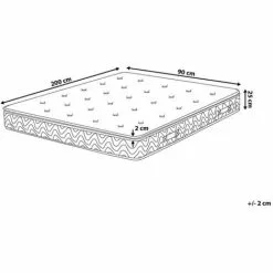 BELIANI Matelas En Tissu Beige 90x200 - Beige 5 BELIANI Matelas En Tissu Beige 90x200 - Beige -Matelas Boutique 27847123 3