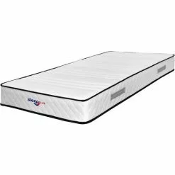 KINGOFDREAMS Lot De 2 Matelas Mathieu A Ressorts + 3 Cm De Latex 75 Kg/m3 + 2 Aleses 70x190 Hauteur +/- 20 Cm - Accueil Moelleux - Soutien Ferme - 5 Zones De Confort - Hypoallergenique