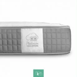 DREAMING KAMAHAUS Matelas à Ressorts Ensachés VISCOSPRING PLATINE | 7 Zones | à Mémoire De Forme Hauteur: ±18 Cm 90x190 Cm -Matelas Boutique 28908209 5