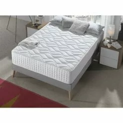 DAGOSTINO HOME Matelas 090x190 "CESAR" | Mémoire De Forme Orthopédique | Hauteur 30 Cm |7 Zones De Confort | Orthopédique Et Réversible (Côté Hiver - Côté Été) - Blanc