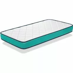 DORMALIT Matelas Bebe DANTE 57X117 Epaisseur 10 CM - Noyau Mousse Perforee Et Anti Bacterien