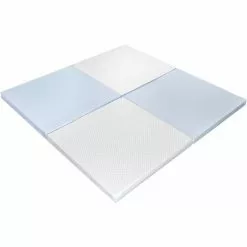 DORMALIT Tapis Enfant D'eveil Et De Jeux BLEU 3-en-1 - Transportable Et Deshoussable - Bleu