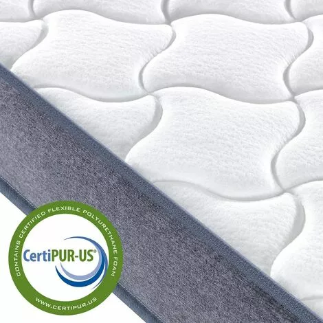 Matelas DEWINNER 90x190cm,Ressorts Ensachés+Mousse Mémoire,Epaisseur 20cm - Blanc 3 Matelas DEWINNER 90x190cm,Ressorts Ensachés+Mousse Mémoire,Epaisseur 20cm - Blanc – Image 3