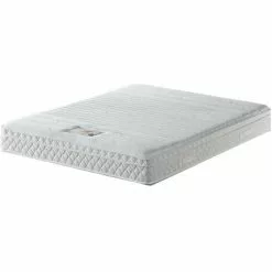 NUITS D'OR Matelas Memoryplus A Ressorts + 3,5 Cm Memoire De Forme 75 Kg/m3 + Alese 70x190 Hauteur +/- 22,5 Cm - Accueil Moelleux - Soutien Equilibre - 7 Zones De Confort - Hypoallergenique