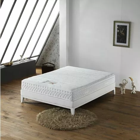 KING OF DREAMS Matelas Memoryplus A Ressorts + 3 Cm Latex Naturel à 70 % En 75 Kg/m3 - 70x190 Hauteur +/- 22 Cm - Accueil Ferme - Soutien Ferme + Oreiller Visco - 5 Zones De Confort - Hypoallergenique 1 KING OF DREAMS Matelas Memoryplus A Ressorts + 3 Cm Latex Naturel à 70 % En 75 Kg/m3 - 70x190 Hauteur +/- 22 Cm - Accueil Ferme - Soutien Ferme + Oreiller Visco - 5 Zones De Confort - Hypoallergenique