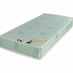 LITERIEJULIEN Matelas 80x200 X 18,5 Cm + Alèse + Oreiller Visco - Une Face Soutien Souple Et Une Face Soutien Ferme - Reference Tabatha - Tissu A L'Aloe Vera - Noyau Poli Lattex HR Dernière Génération Indéformable - Très Respirant