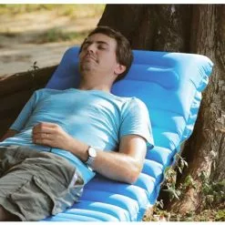 ILoveMilan Lit Gonflable Portable Automatique De Type Pied De Camping En Plein Air Matelas De Camping Gonflable Lit D'air Épaisseur 10 Cm Ergonomique Compact Confortable Tissu Élastique Revêtement Coussin De Couchage Pour Adulte Camping Randonnée Pique-Ni -Matelas Boutique 33543003 2