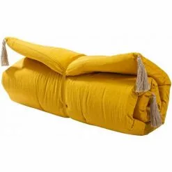 ENJOY HOME Futon 60x120 Cm LOLA 100% Coton - JAUNE MOUTARDE