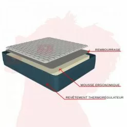 Matelas 140x190 H19 Mousse Ergonomique - JOLIE Ergo Batflex - 3D Aération - Ferme - Orthopédique - Respirant - Hypoallergénique - La Couleur Peut Changer - La Couleur Peut Changer -Matelas Boutique 35985294 3