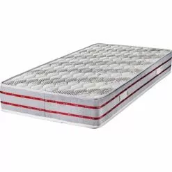 KINGOFDREAMS Matelas 70x200 Tissu Bambou Mousse Poli Lattex Indéformable - 24 Cm - Ferme