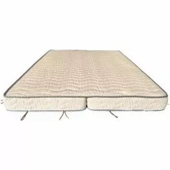 LITERIEJULIEN Matelas Ferme Pour Tous Clic Clac + Alese 120x190 X 13 Cm Ressorts Ensaches - Dim Assise 60 Cm - 5 Zones De Confort - Haute Resilience - Hypoallergenique