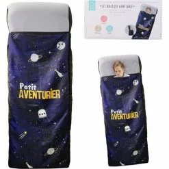 TEXTILE ENFANT LIT GONFLABLE ENFANT PETIT AVENTURIER 160X60CM
