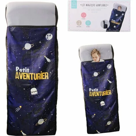 TEXTILE ENFANT LIT GONFLABLE ENFANT PETIT AVENTURIER 160X60CM 1 TEXTILE ENFANT LIT GONFLABLE ENFANT PETIT AVENTURIER 160X60CM