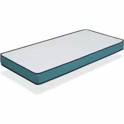 DORMALIT Matelas 80x130 LIT ENFANTS Epaisseur 14 CM CONFORT PRO Ergonomique, Respirant, Memoire. Ideal Pour Lit Gigogne