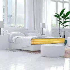 Farmarelax - Matelas Top Memory - H 23 Cm - Orthopédique - Mousse A Mémoire Houte Qualitè - Technologie 5D Respirant - 100% Made In Italy - 80x160 Cm