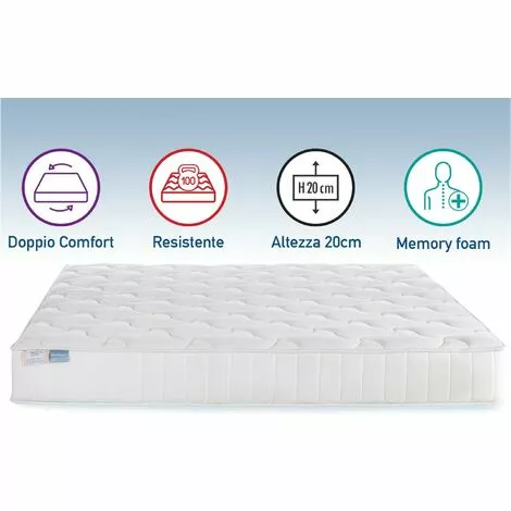Farmarelax - Matelas En Mousse De Mémoire Adaptatif - Double Confort - H20 Cm - Expédié Sous Vide - 80x190 Cm 5 Farmarelax - Matelas En Mousse De Mémoire Adaptatif - Double Confort - H20 Cm - Expédié Sous Vide - 80x190 Cm – Image 5