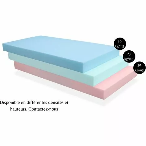 DORMALIT Mousse D Ameublement 80x120x10 Cm - Densite HR 23 Kg - Ideal Pour La Fabrication De Meubles 2 DORMALIT Mousse D Ameublement 80x120x10 Cm - Densite HR 23 Kg - Ideal Pour La Fabrication De Meubles – Image 2