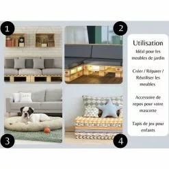 DORMALIT Mousse D Ameublement 80x120x10 Cm - Densite HR 23 Kg - Ideal Pour La Fabrication De Meubles 5 DORMALIT Mousse D Ameublement 80x120x10 Cm - Densite HR 23 Kg - Ideal Pour La Fabrication De Meubles -Matelas Boutique 46191752 3