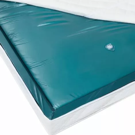 BELIANI Matelas à Eau En Plastique Bleu - Bleu 1 BELIANI Matelas à Eau En Plastique Bleu - Bleu