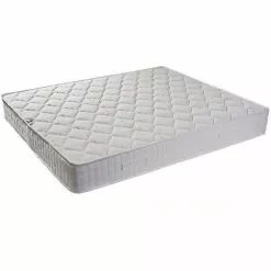 KINGOFDREAMS Matelas Tissu Ignifugé Non Feu 80x200 X 10 Cm + Alèse + Oreiller Visco - Très Ferme - Noyau Poli Lattex HR Dernière Génération Indéformable - Très Respirant