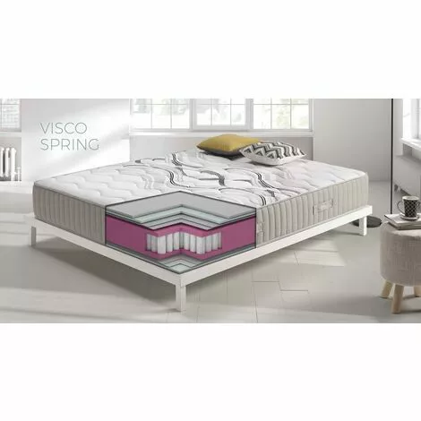SIMPUR RELAX | Matelas 90x190 Visco Spring - Ressorts Ensachés Et Mousse Hr Haute Densité - Epaisseur 26 Cm - 11 Zones De Confort - Système Multicouche 4 SIMPUR RELAX | Matelas 90x190 Visco Spring - Ressorts Ensachés Et Mousse Hr Haute Densité - Epaisseur 26 Cm - 11 Zones De Confort - Système Multicouche – Image 4